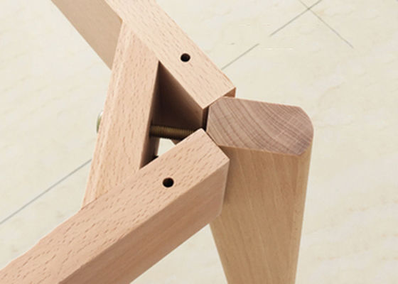 Clear Texture Beech Wood Legs , OEM ODM Eames Chair Wooden Legs